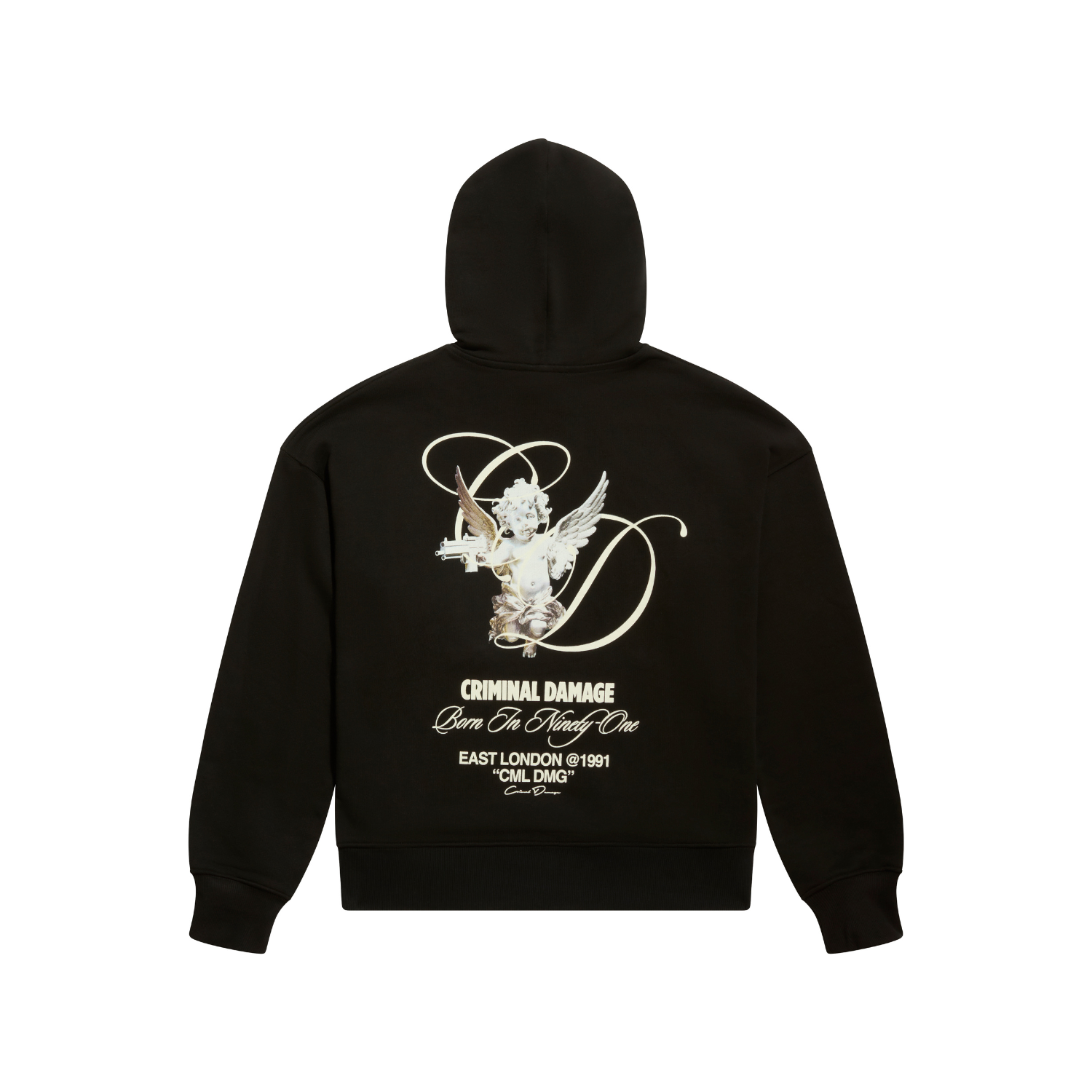 Criminal Damage Heavyweight Cherub Hoodie Criminal Damage Store