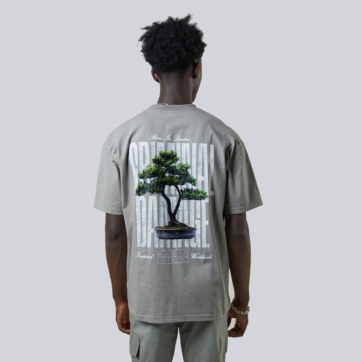 BONSAI GRAPHIC T-SHIRT - CHARCOAL