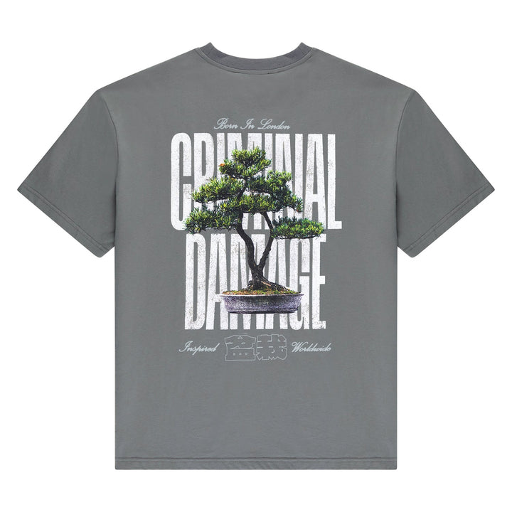 BONSAI GRAPHIC T-SHIRT - CHARCOAL