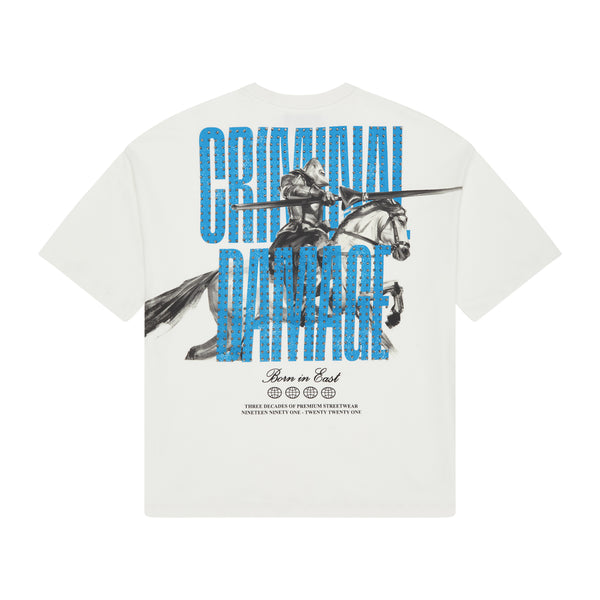 Criminal Damage Co Ord Shirt In Blue With Renaissance Print, $35, Asos