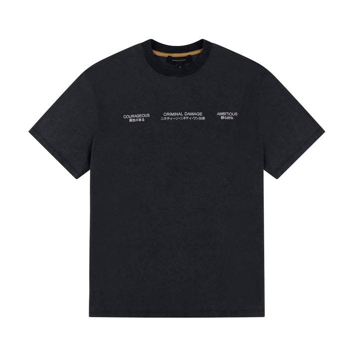 COURAGE T-SHIRT - BLACK WASH