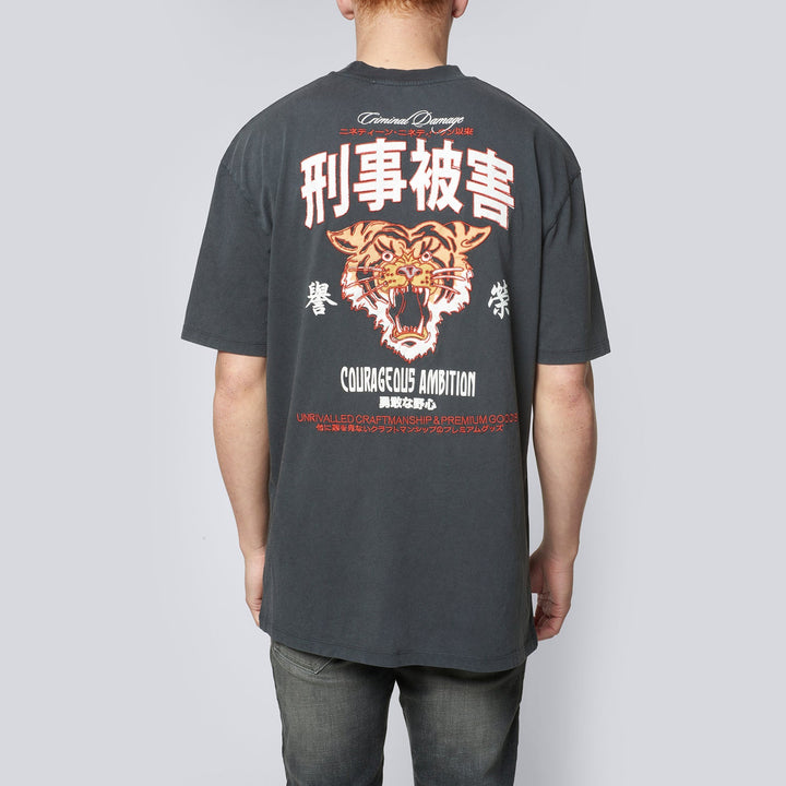 COURAGE T-SHIRT - BLACK WASH