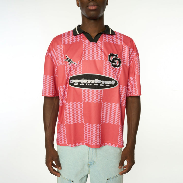 Chequerboard Football Shirt-Criminal Damage Store