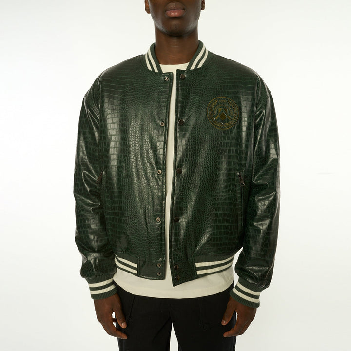 Crocodile Varsity Jacket-Criminal Damage Store