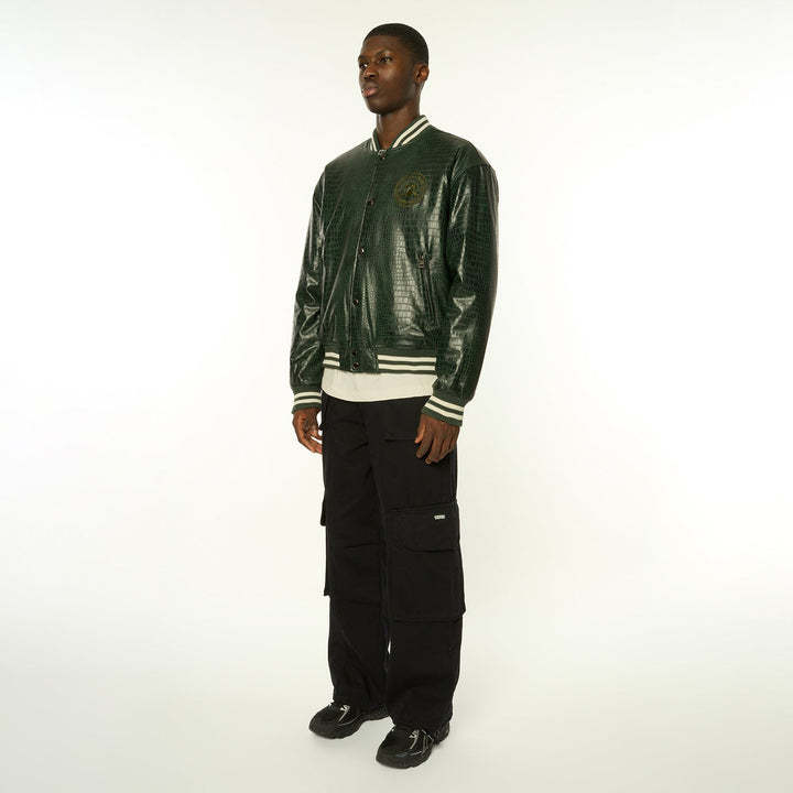 Crocodile Varsity Jacket-Criminal Damage Store