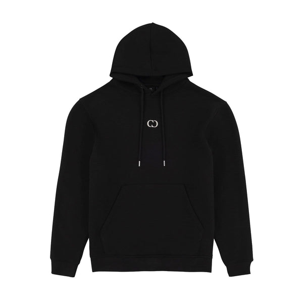 WOMENS ECO ESSENTIAL PULLOVER HOODIE - BLACK