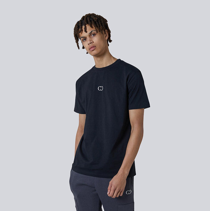 ECO ESSENTIALS T-SHIRT - BLACK/WHITE