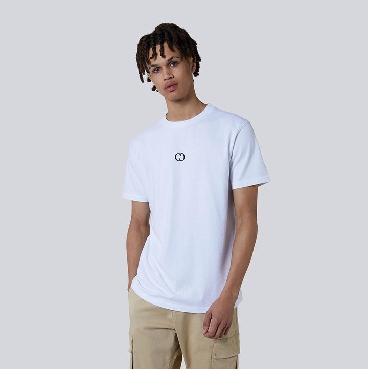 ECO ESSENTIALS T-SHIRT - WHITE/BLACK