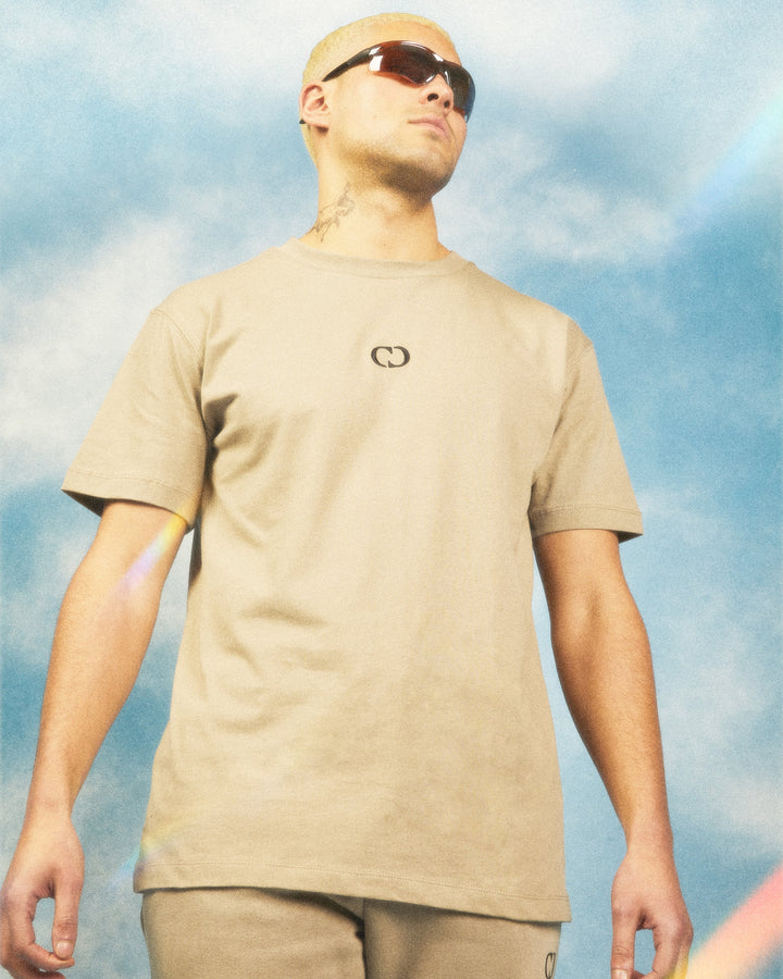 ECO ESSENTIALS T-SHIRT - STONE