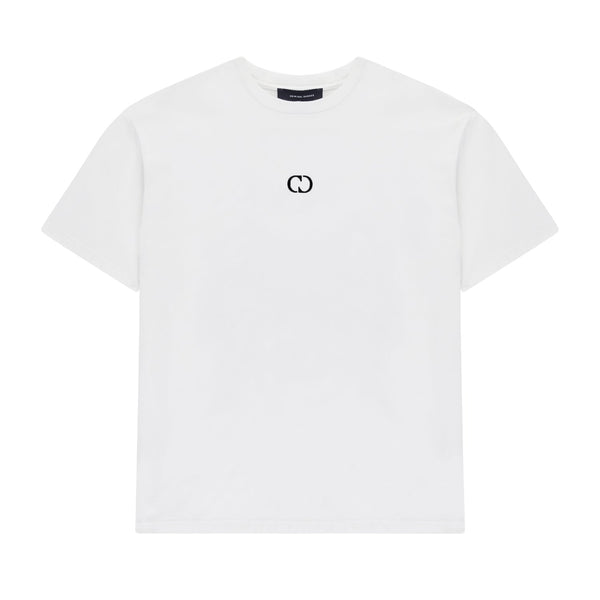 ECO ESSENTIALS T-SHIRT - WHITE/BLACK