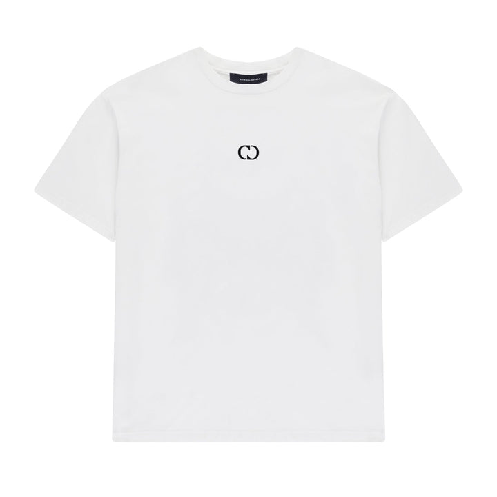 ECO ESSENTIALS T-SHIRT - WHITE/BLACK