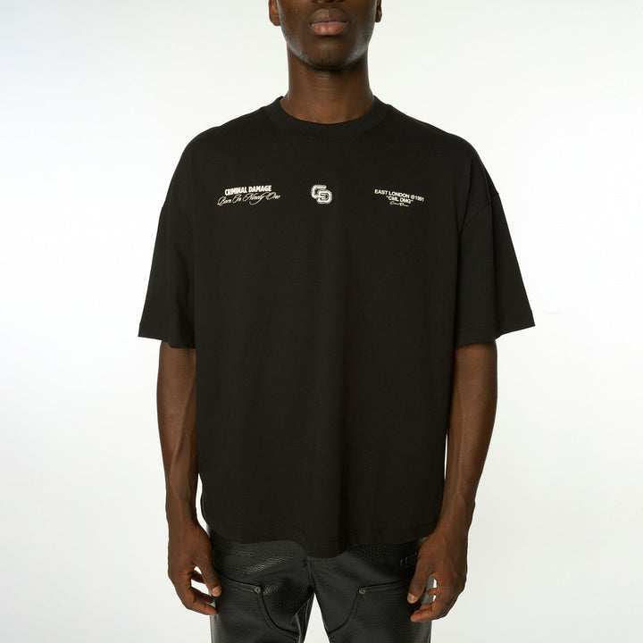 Interlock Logo T-Shirt-Criminal Damage Store