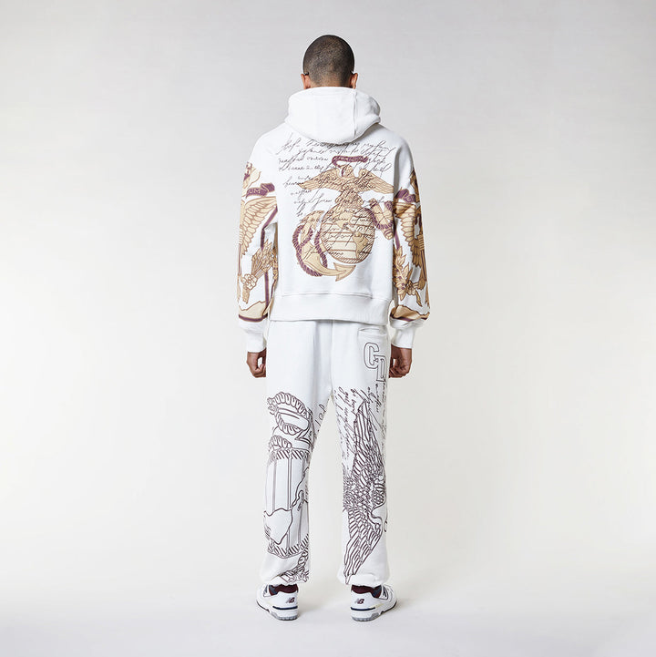 LETTER HOOD - OFF WHITE