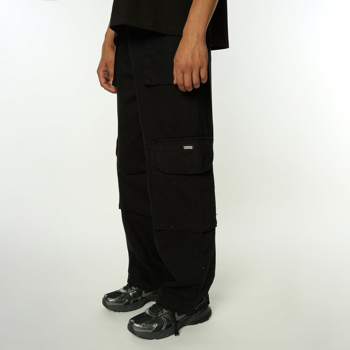 MONTREAL PANTS - BLACK-TROUSERS-Criminal Damage Store