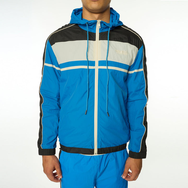 Nylon Colour Block Track Jacket-Criminal Damage Store