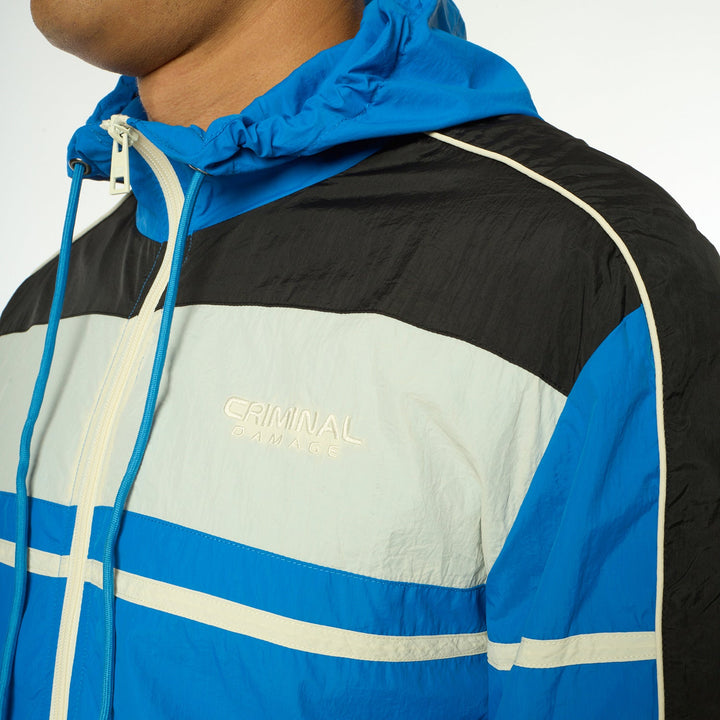 Nylon Colour Block Track Jacket-Criminal Damage Store