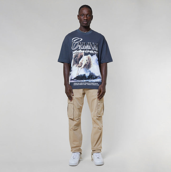 PEGASUS POSTER TEE - GREY