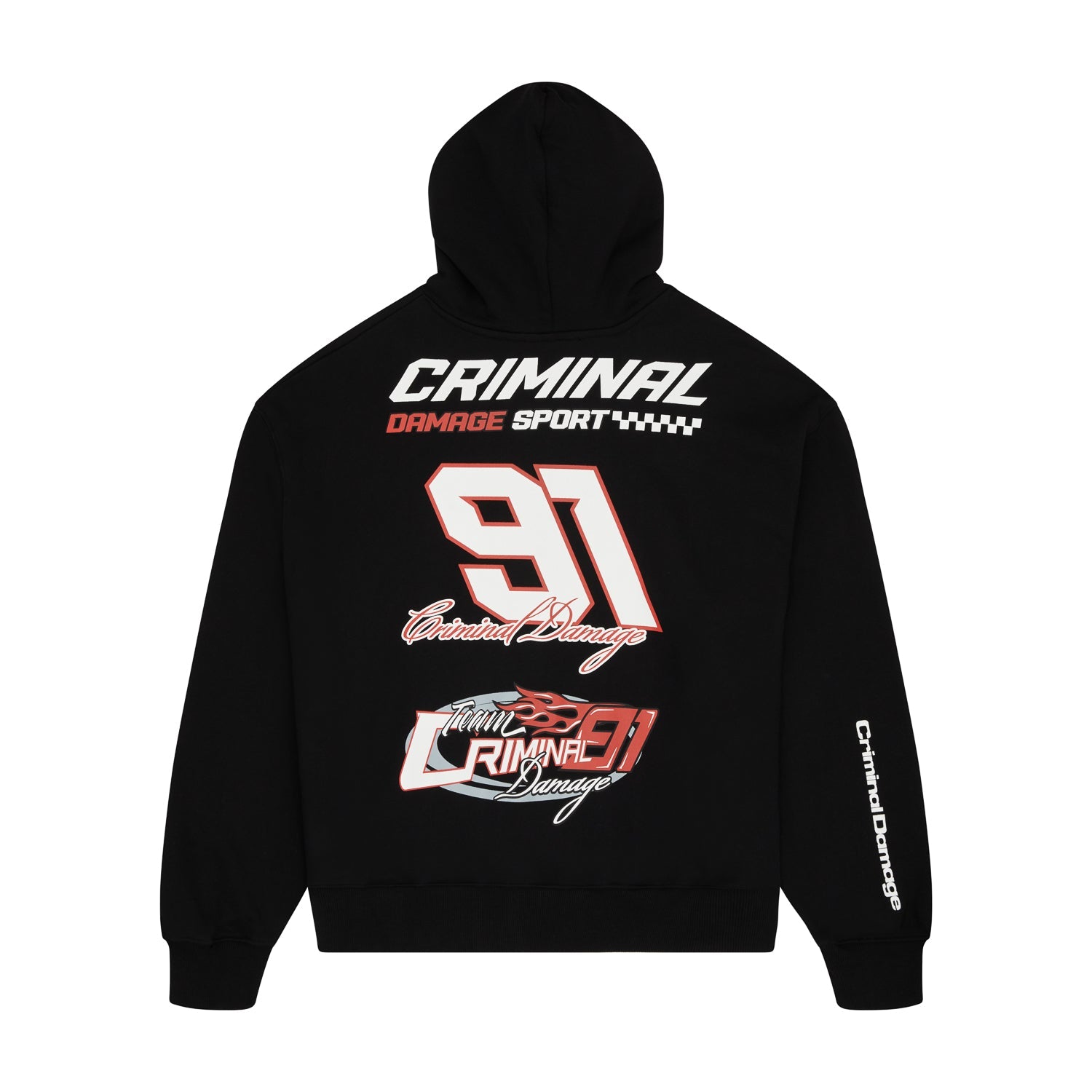 RACER BADGE HOODIE Criminal Damage Store