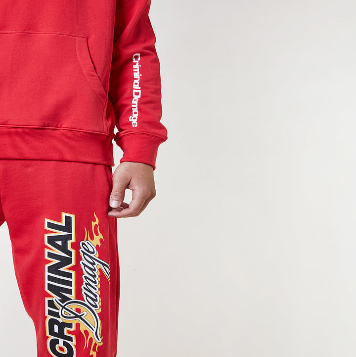 RACER BADGE JOGGER - RED