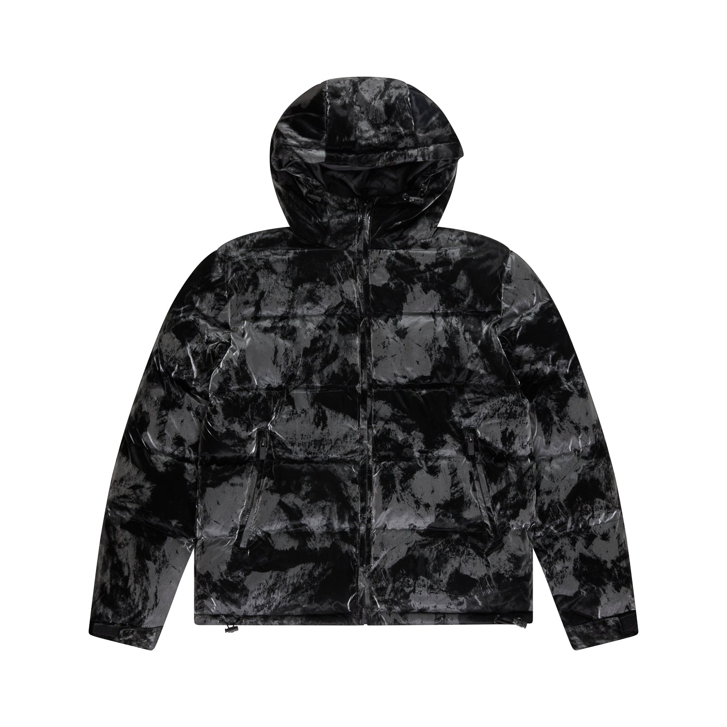 Criminal damage longline puffer jacket in black hotsell