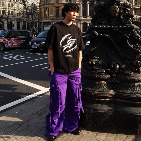 MENS PURPLE CARNABY TROUSERS