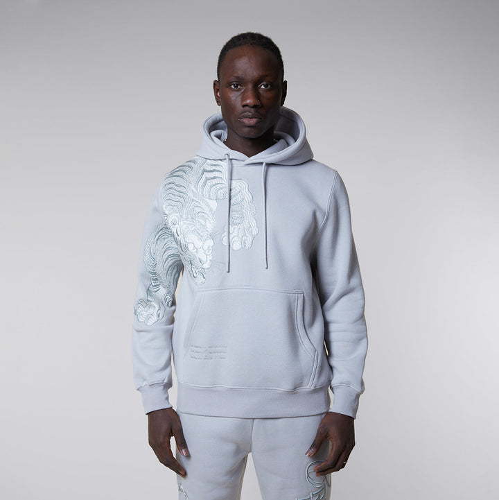 TONAL TIGER HOOD - DOVE