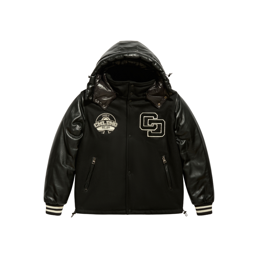 Criminal Damage Letterman Detail Varsity Style Padded Jacket Criminal Damage Store