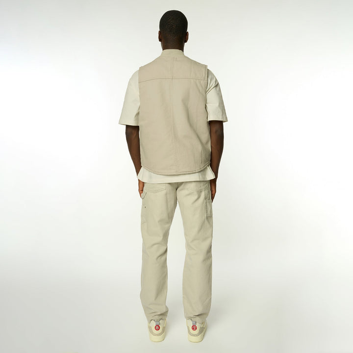 WORKWEAR PANT - GREY-TROUSERS-Criminal Damage Store