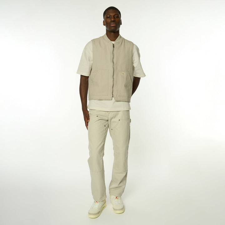 WORKWEAR PANT - GREY-TROUSERS-Criminal Damage Store