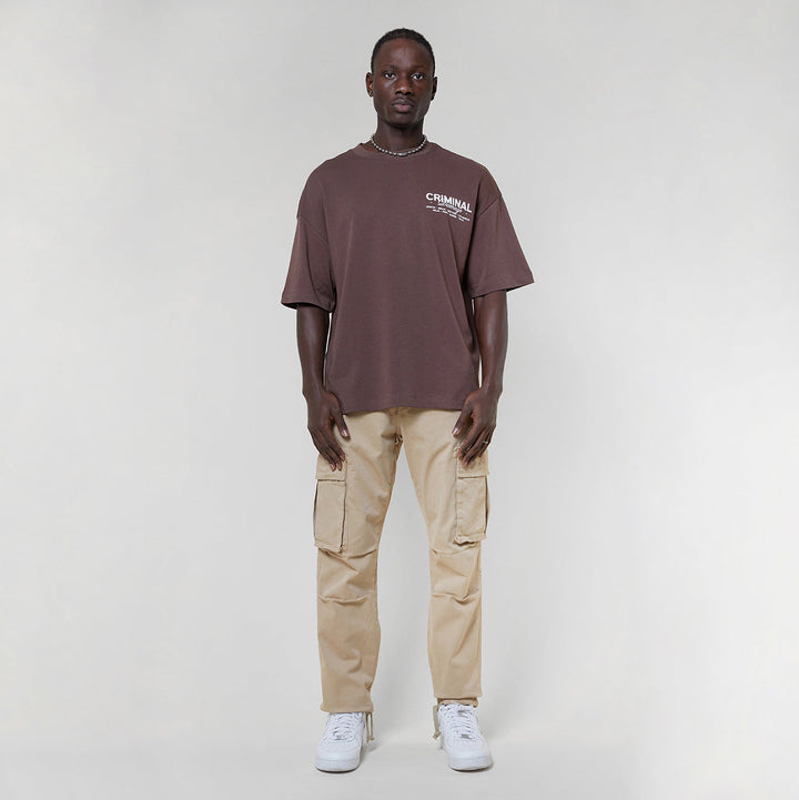 WORLDWIDE TEE - PLUM