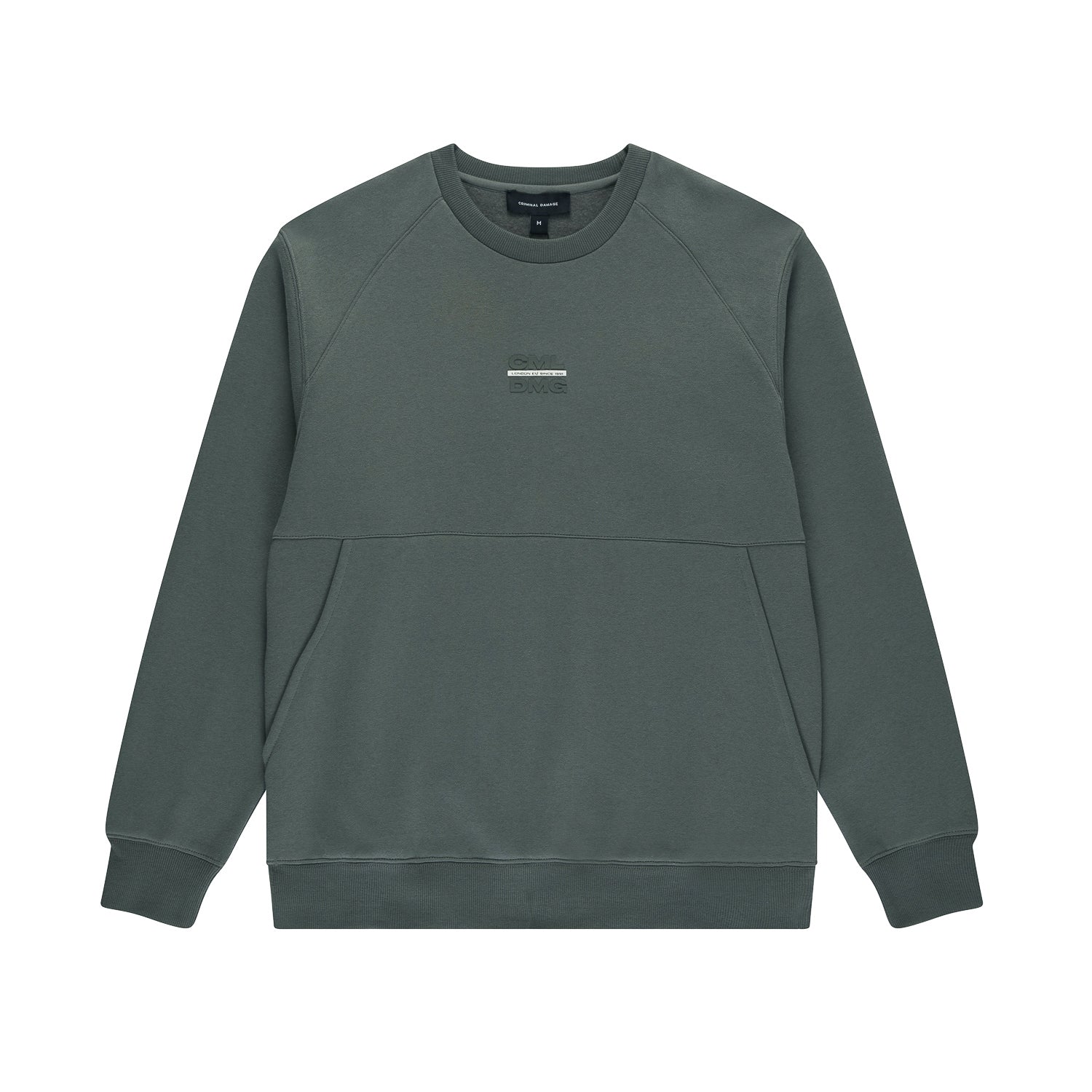 90S VIBE CREW NECK - DUSTY OLIVE